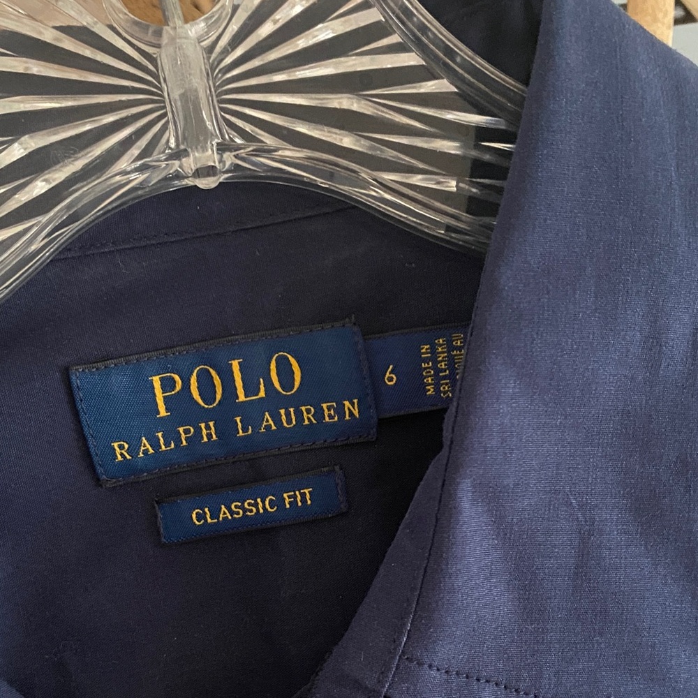Polo Ralph Lauren Navy Button Down Shirt